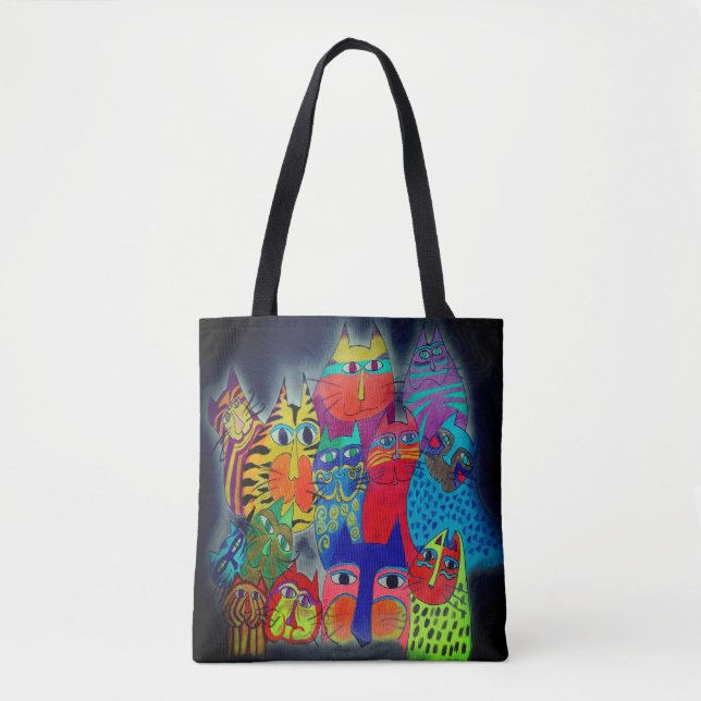 0139 Chats modernes - Sac fourre-tout (Devant)