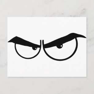 0162-Angry-Cartoon-Eyes ANGRY CARTOON EYES Postkarte