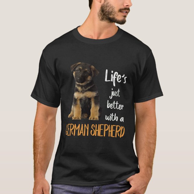 017 Das Leben ist einfach besser mit einem deutsch T-Shirt (Vorderseite)