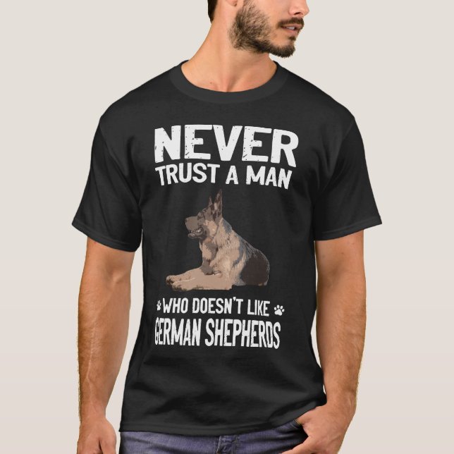 019 Vertraue niemals einem Mann, der kein deutsche T-Shirt (Vorderseite)