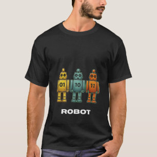 01 10 11 Roboter T-Shirt