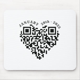 01-20-2025 Funny Trump Dance Troll Qr Scan Preside Mousepad