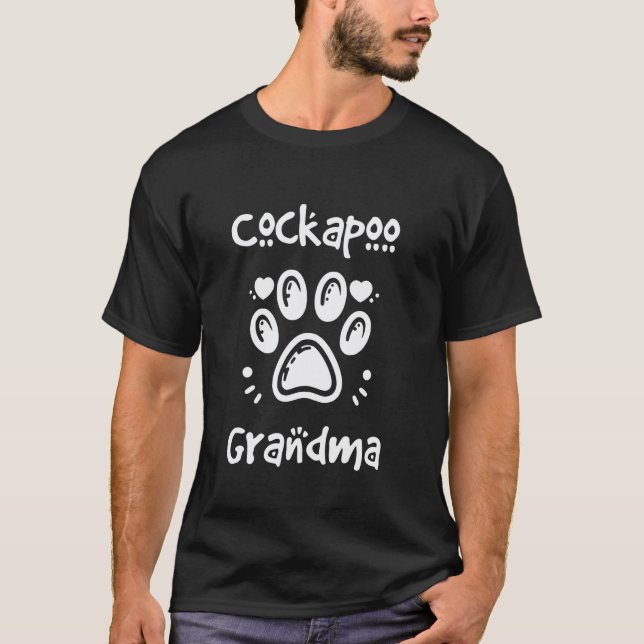 01 Cockapoo Oma Cocker Spaniel Poodle Mix Gran T-Shirt (Vorderseite)