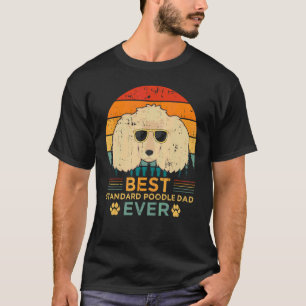 01 Herren Retro Stil Bester Standard Pudel Vater j T-Shirt