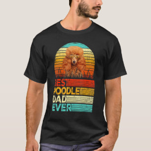 01 Herren Retro Vintage Bester Pudel-Vater Aller Z T-Shirt
