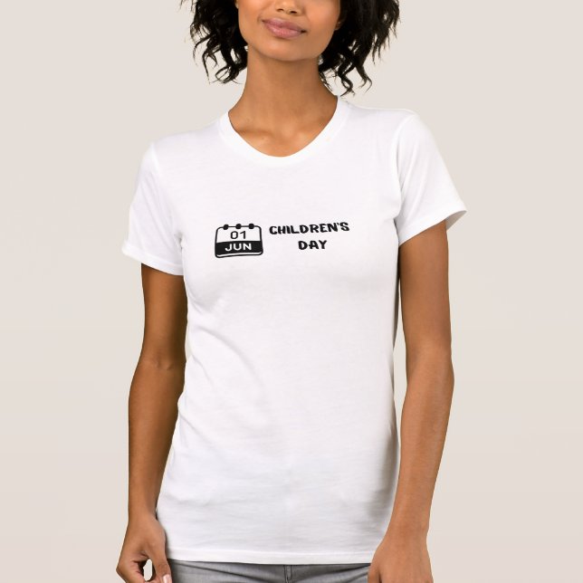 01. Juni Kindertag Grafisches T-Shirt (Vorderseite)