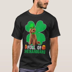 01 Voller Schabernack Spielzeug Pudel Hund St. Pat T-Shirt