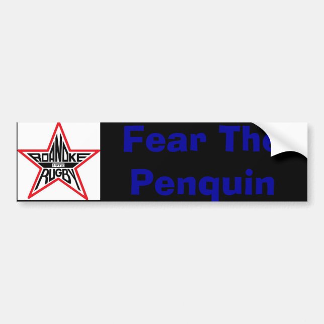 020600 rrfc Logo 9a23, befürchten das Penquin Autoaufkleber (Vorne)