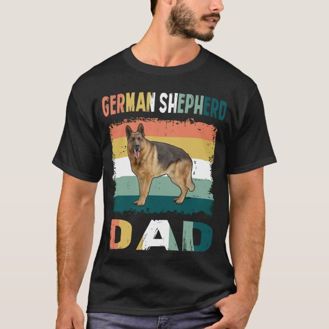 020 German Shepherd Vater T-Shirt (Vorderseite)