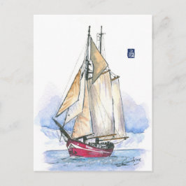 (021) Segelboot Noorderlicht Postkarte