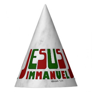 02" JESUS, Immanuel Weihnachten " Partyhütchen
