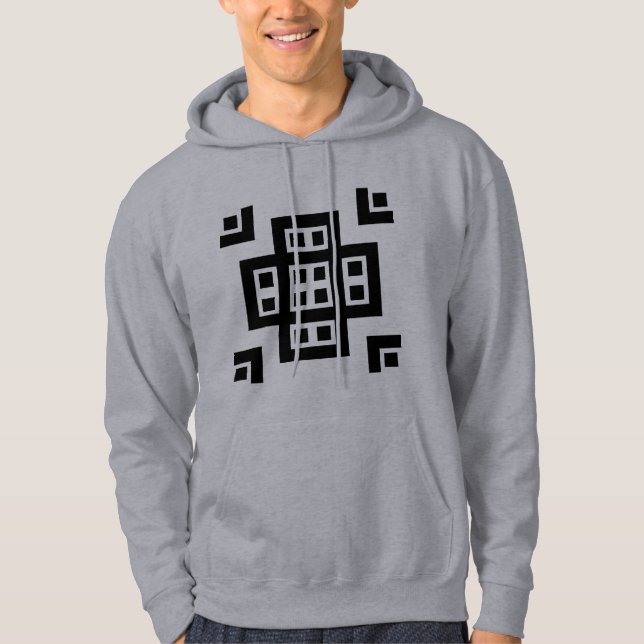 030614 - Schwarz Hoodie (Vorderseite)