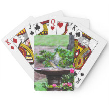 030 cartes de jeu de Bath d'oiseau bleu