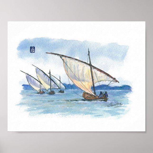 032 - Lateen Sail Regatta Poster (Vorne)