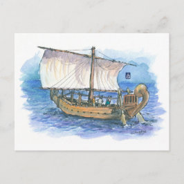 (035) Min. der Segelboote der Wüste Postkarte