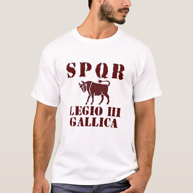 03 Julius Cäsars 3. Gallica Legion - römischer T-Shirt (Vorderseite)