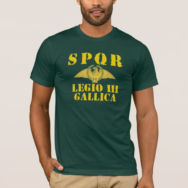 03 Julius Cäsars 3. Gallica Legion - römischer T-Shirt (Vorderseite)