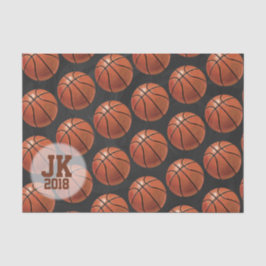 03 of 12 Basketball-Musterpapier Seidenpapier