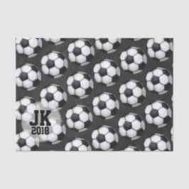 03of12 Fußball-Ball-Musterpapier Seidenpapier