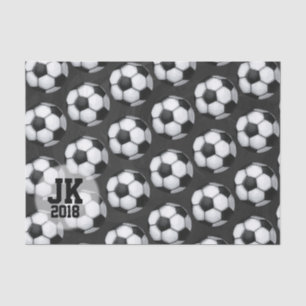 03of12 Fußball-Ball-Musterpapier Seidenpapier
