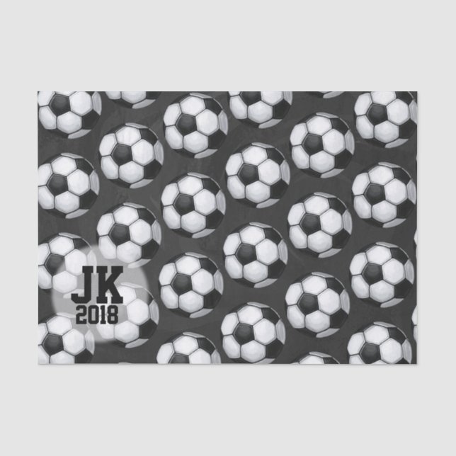 03of12 Fußball-Ball-Musterpapier Seidenpapier (Vorderseite)