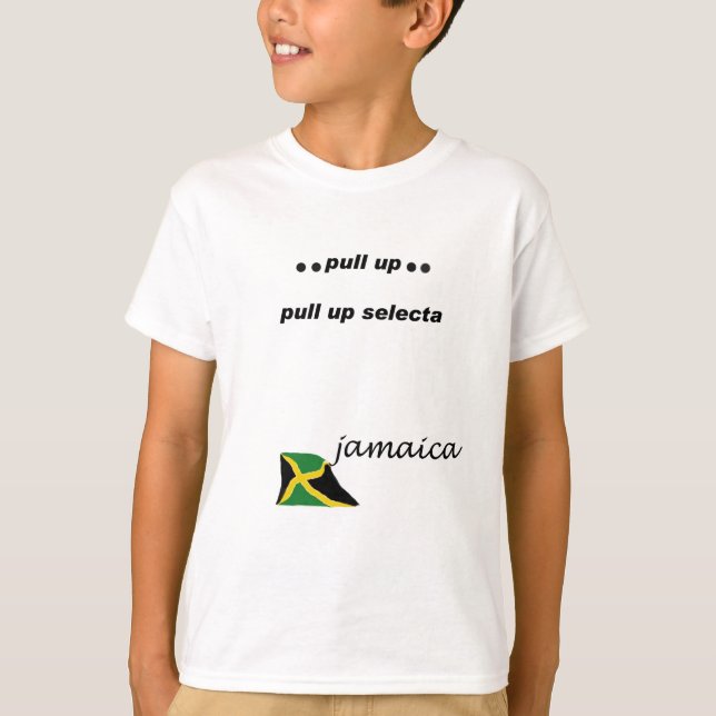 03w Jamaika ziehen selecta hoch T-Shirt (Vorderseite)