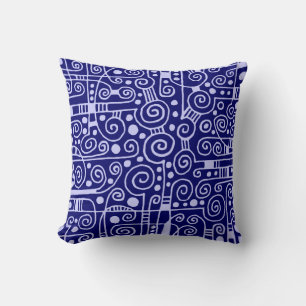 040512 - Pulver Blue on Deep Navy Kissen