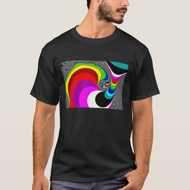 040 Obama - Fraktal Art T-Shirt (Vorderseite)