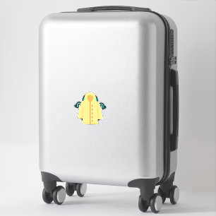 042-Regenmantel Aufkleber