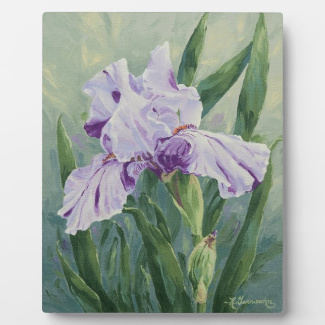 0440 Lila Iris Fotoplatte (Vorderseite)