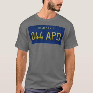 044 APD California Nummernschild Lt T-Shirt