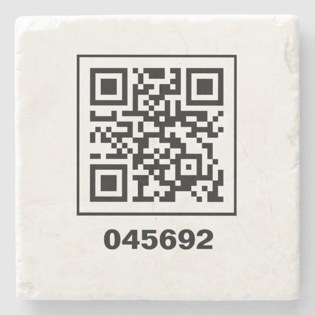 045692 Code für die geheime QR-Meldung Steinuntersetzer (Vorderseite)