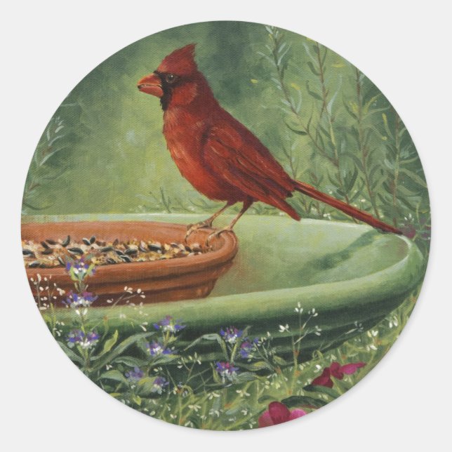 0487 Kardinal Stickers (Vorderseite)