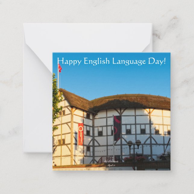 04.23.EnglishLanguageDay Mitteilungskarte (Vorderseite)