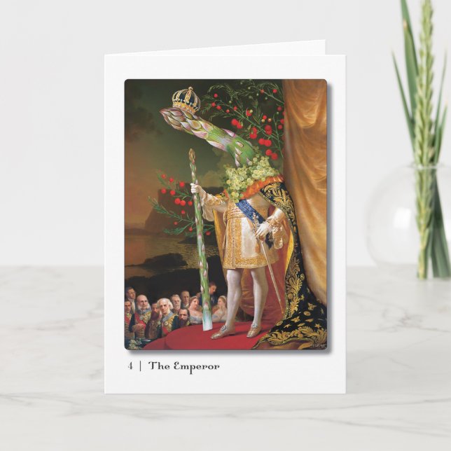 04 die Kaiser-Tarot-Gruß-Karte Karte (Vorderseite)