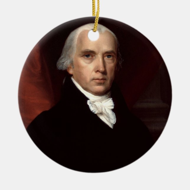 04 James Madison Keramikornament (Vorne)