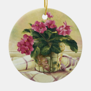 0511 Afrikanische Violetten auf dem Mosaikplaner Keramikornament