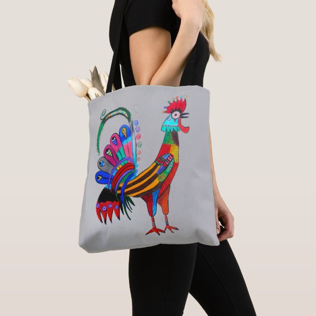 055 - Rooster Tote Bag Tasche (Von Nahem)