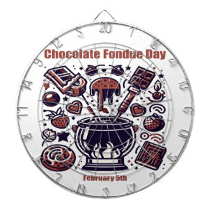 05.02. Schokolade Fondue Day Dartscheibe