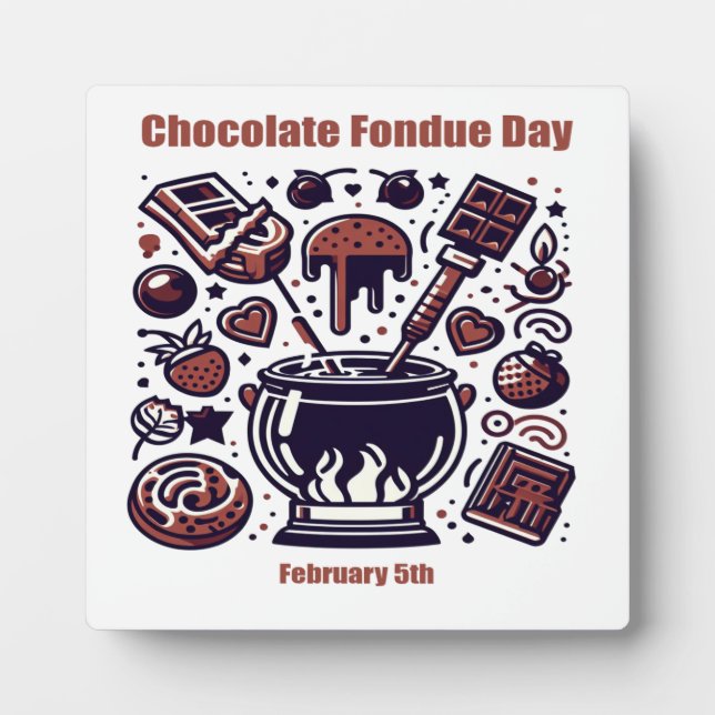 05.02. Schokolade Fondue Day Fotoplatte (Vorderseite)