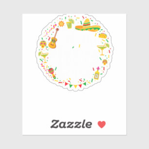 05.Cinco De Mayo Lass The Fiesta Begin Margarita C Aufkleber