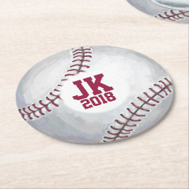 05of12 Custom Baseball Party Untersetzer