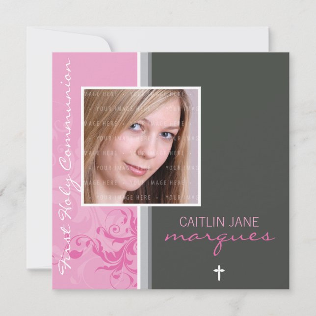 065 Rosemary : : PREMIER INVITATION DE COMMUNION (Devant)