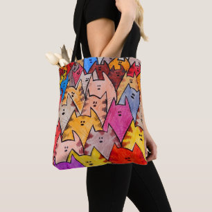 067 - Katzen-Taschen-Tasche Tasche