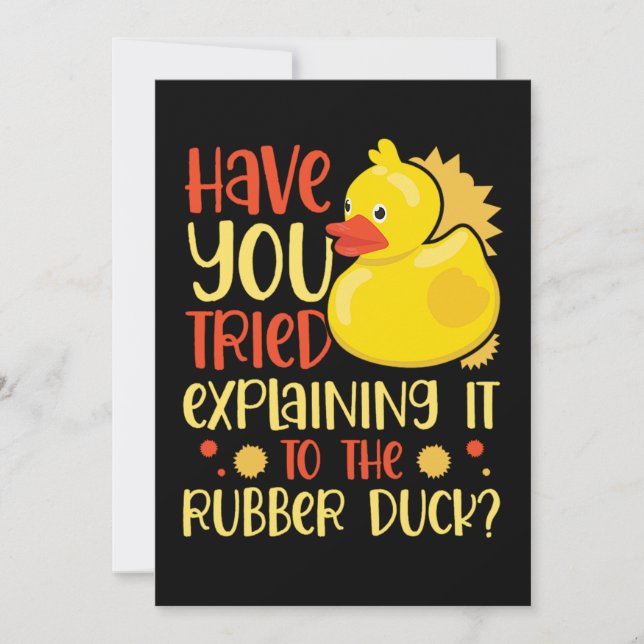 06.Rubber duck for a Duck Lovers Save The Date (Vorderseite)