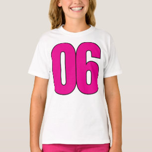06 Zahlen Design T-Shirt