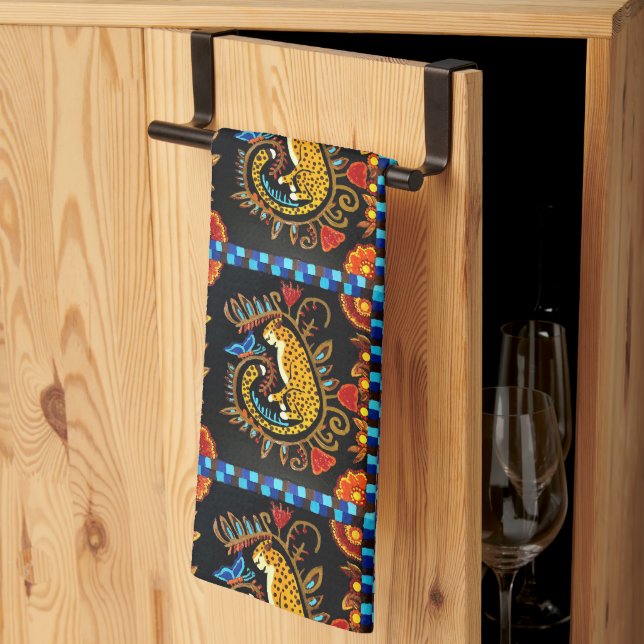 074- Serviette de cuisine (Pliage en tiers)