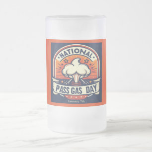 07.01. National Pass Gas Day Mattglas Bierglas