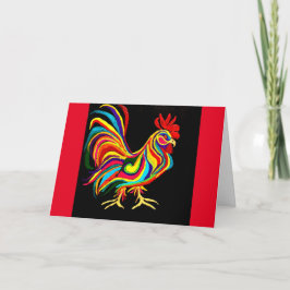 07 - Rooster-Grußkarte Karte