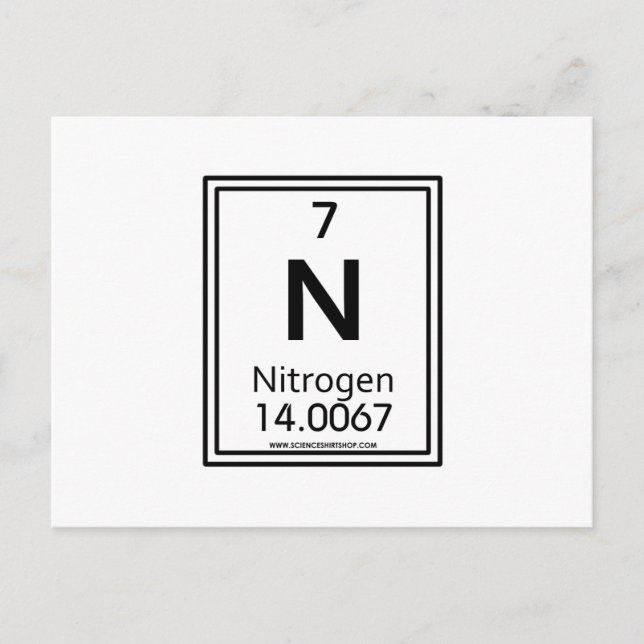 07 Stickstoff Postkarte (Vorderseite)